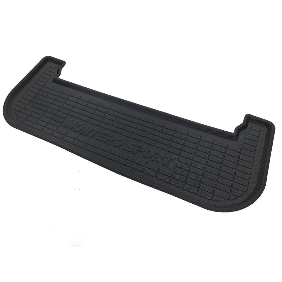 Thảm lót cốp xe ô tô Mitsubishi Pajero Sport 2016+nhãn hiệu Macsim chất liệu TPV cao cấp màu đen