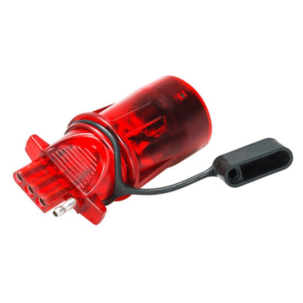 12V  to 4 Pin Trailer RV Motorhome Power Socket Adapter Plug