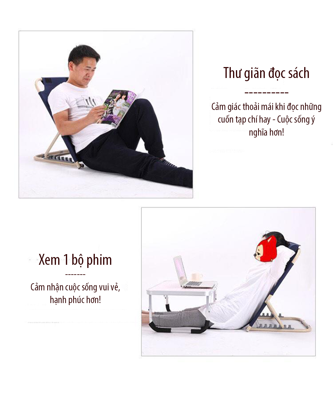 Ghế tựa lưng lười thư giãn D-104