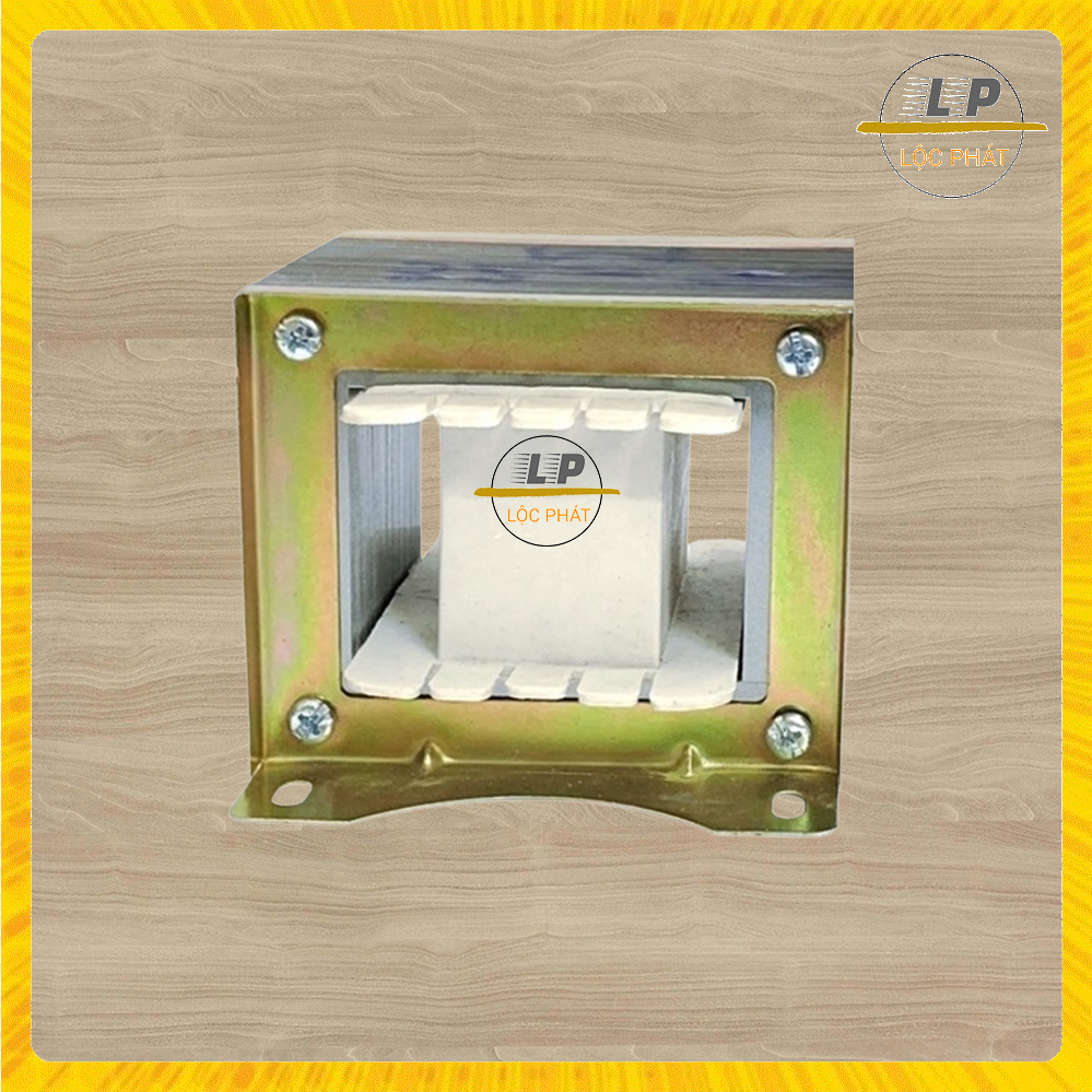 Bộ Fe silic EI 40x50mm có lỗ làm biến áp kích cơ biến áp