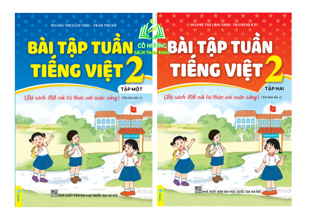 Sách - Combo Bài Tập Tuần Toán, Tiếng Việt 2 (Tập 2) - Kết Nối Tri Thức (ND)