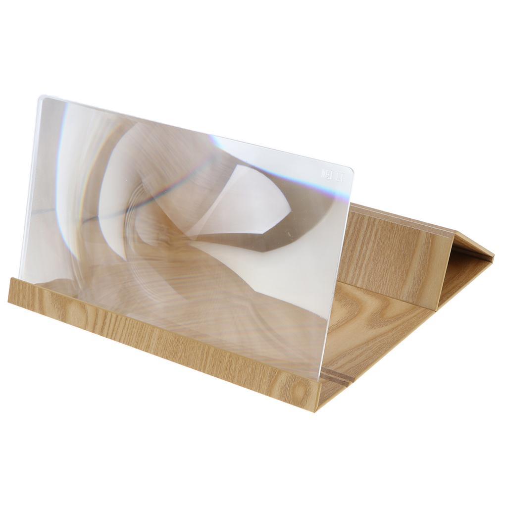 Phone Screen Magnifier 3D Video Screen Amplifier Expander Bracket Black