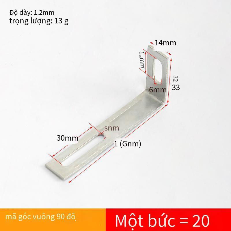 Khuyến mại gia cố điều chỉnh mã góc hoạt động 90 độ giá đỡ hình chữ L sắt mảnh phụ kiện nội thất kết nối mảnh chia hỗ trợ laminate hình tam giác