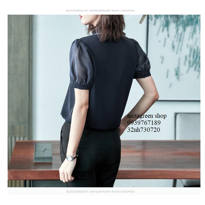 Nh730720-SƠ MI NỮ CÔNG SỞ TAY PHỒNG