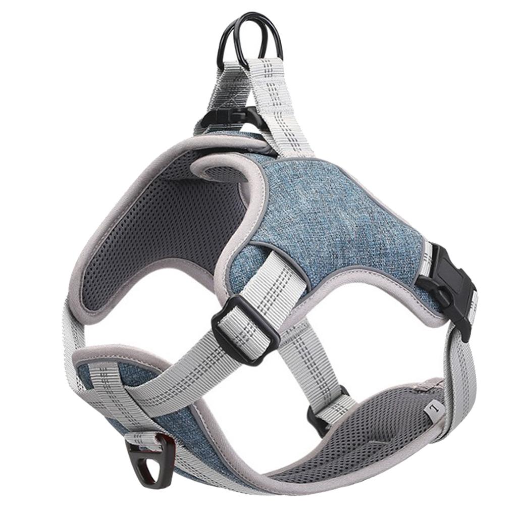 Adjustable Dog Harness Reflective Breathable No Pull Easy to Put on Medium and Large Dogs