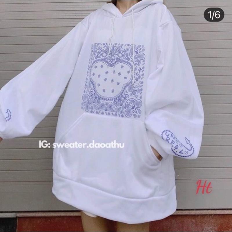 Áo hoodie hoa văn chuột H2A