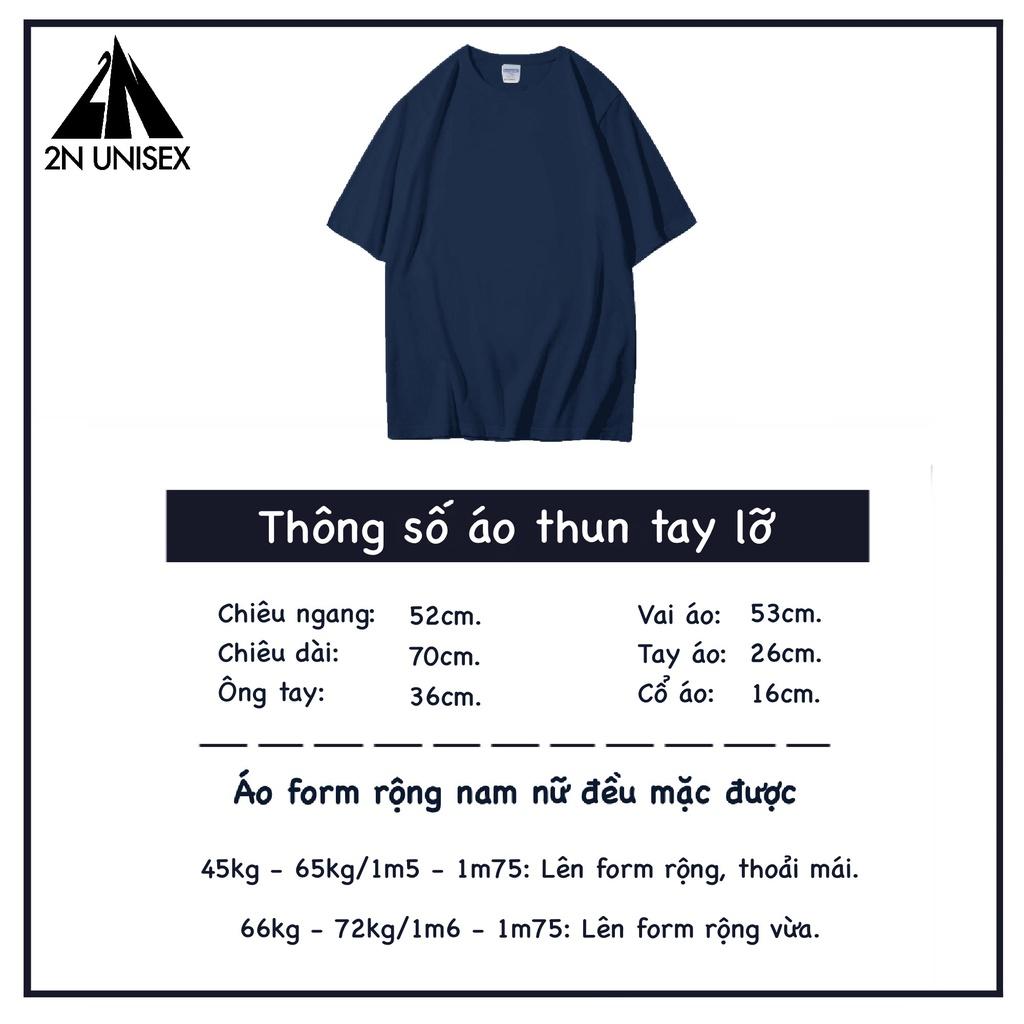 Áo thun tay lỡ form rộng - phông nam nữ cotton oversize - T shirt con vịt fall down - 2N Unisex