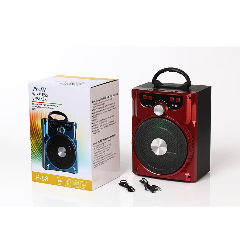 Loa karaoke Bluetooth Mini P88/P89 kèm micro có dây (Giao màu ngẫu nhiên)