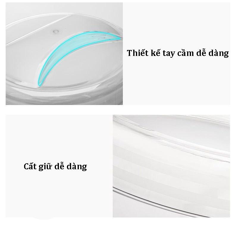 Lồng Bàn Việt Nhật, Hộp Đựng Thức Ăn 5 Tầng Có Thể Tháo Ra, Khay Đậy Thực Phẩm Giữ Nhiệt Trong Suốt - Hàng Cao Cấp