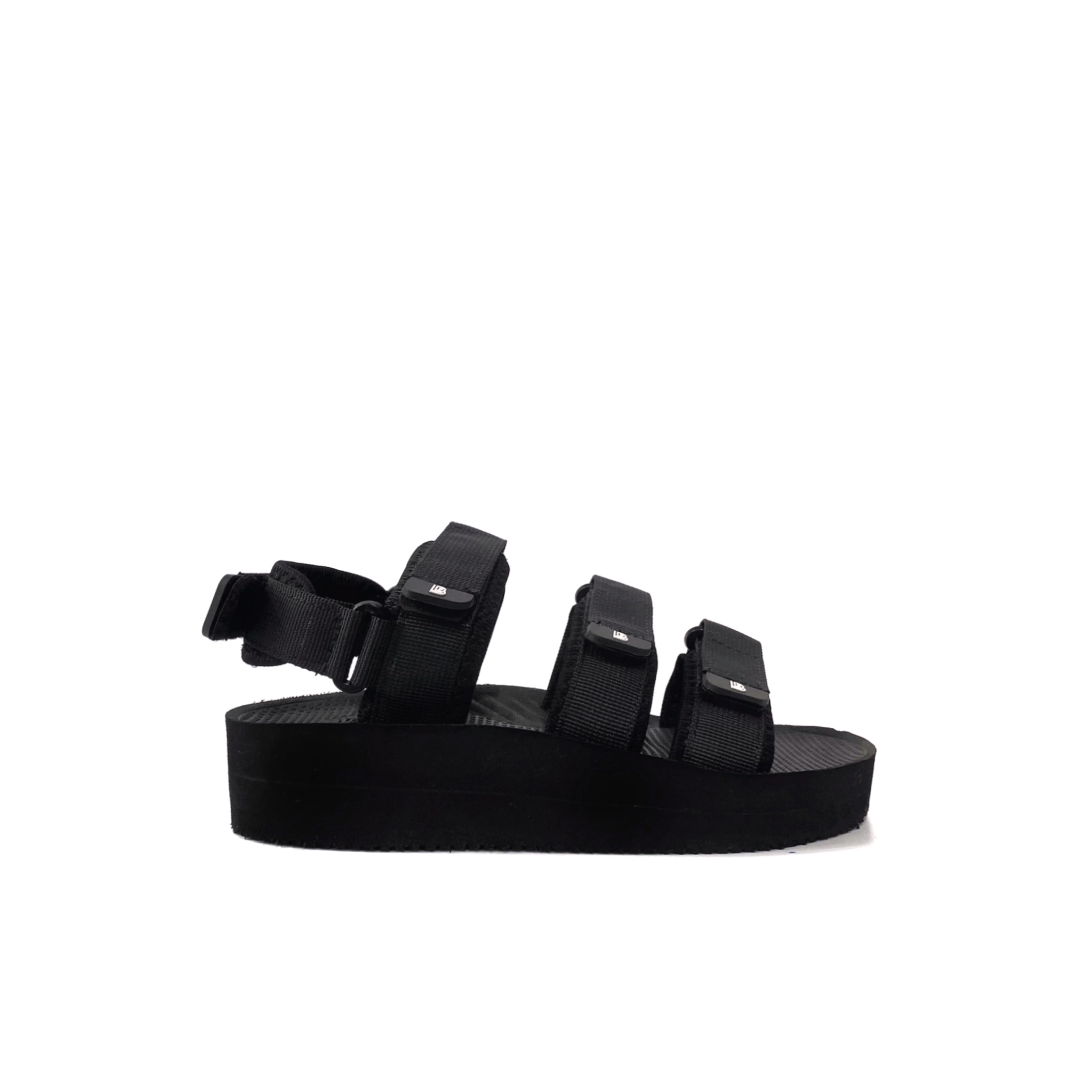 Giày Sandal Nữ The Bily 04W 3 Quai Ngang - Màu Đen BL04WD