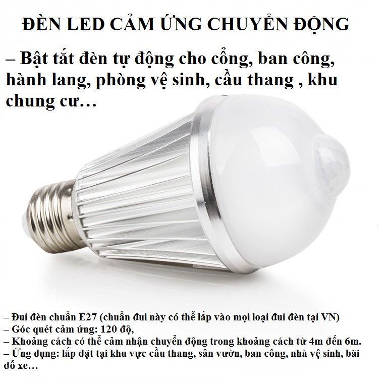 ĐÈN LED CẢM ỨNG HỒNG NGOẠI