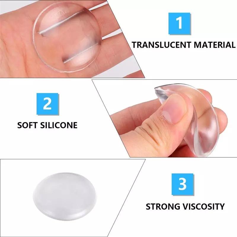 1 Miếng Đệm Trong Suốt Silicone, Chặn Cửa Dán Tường, Chống Va Đập Cánh Cửa, Mềm Mại Và Siêu Dính, An Toàn, Tiện Dụng. TakyHome 1700