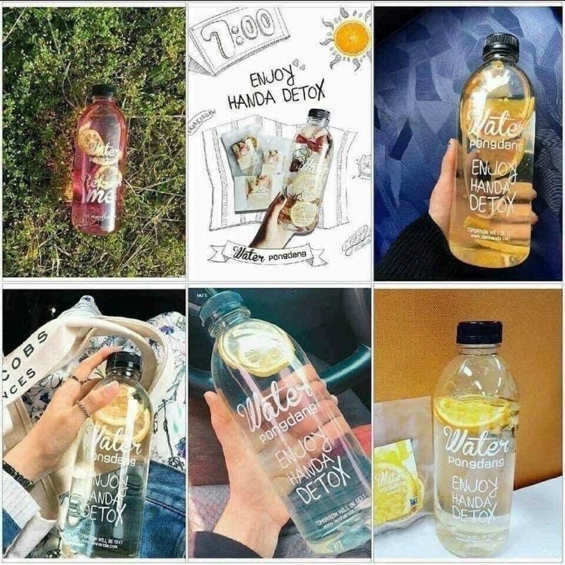 BÌNH NƯỚC DETOX 1000ML KÈM TÚI VẢI CỰC ĐẸP