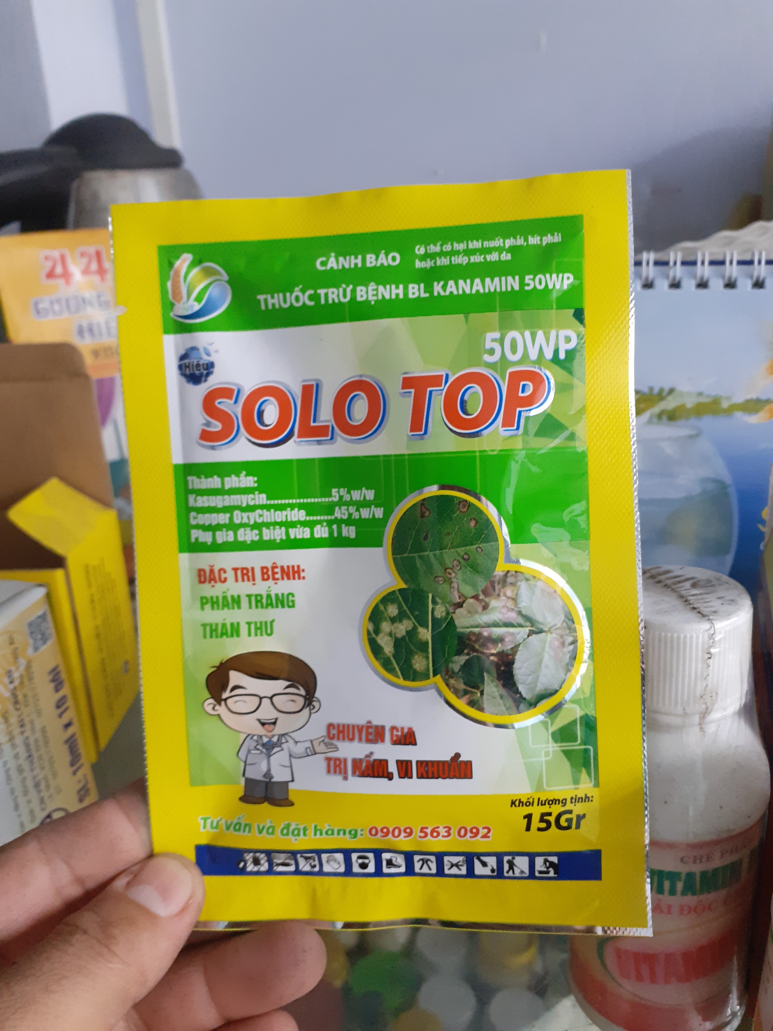 Phấn trắng thán thư có SOLO TOP