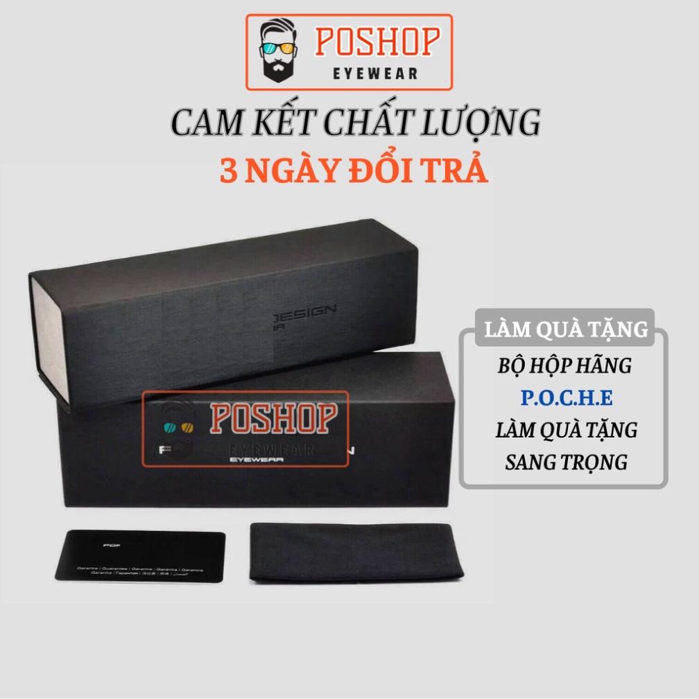 Kính mát nam POSHOP tròng phân cưc polaroid uv400 chóng chói gọng phi công cổ điển thời trang dễ đeo PO8738