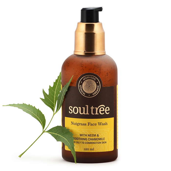 Sữa Rửa Mặt Sạch Da - Làm Sáng Da Dành Cho Da Nhờn &amp; Mụn Soultree Nutgrass Facewash 120ml