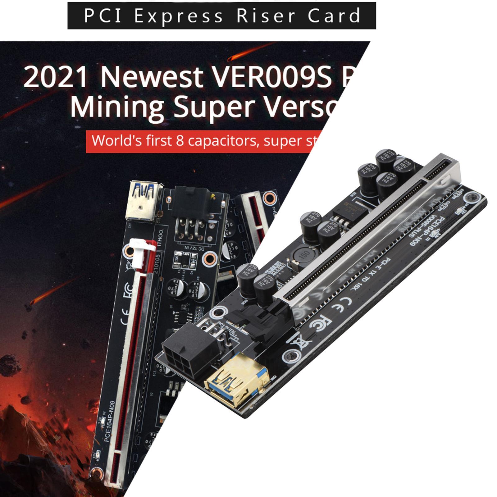 PCI- Card PCIe 1X to 16X USB3.0 Cable for GPU