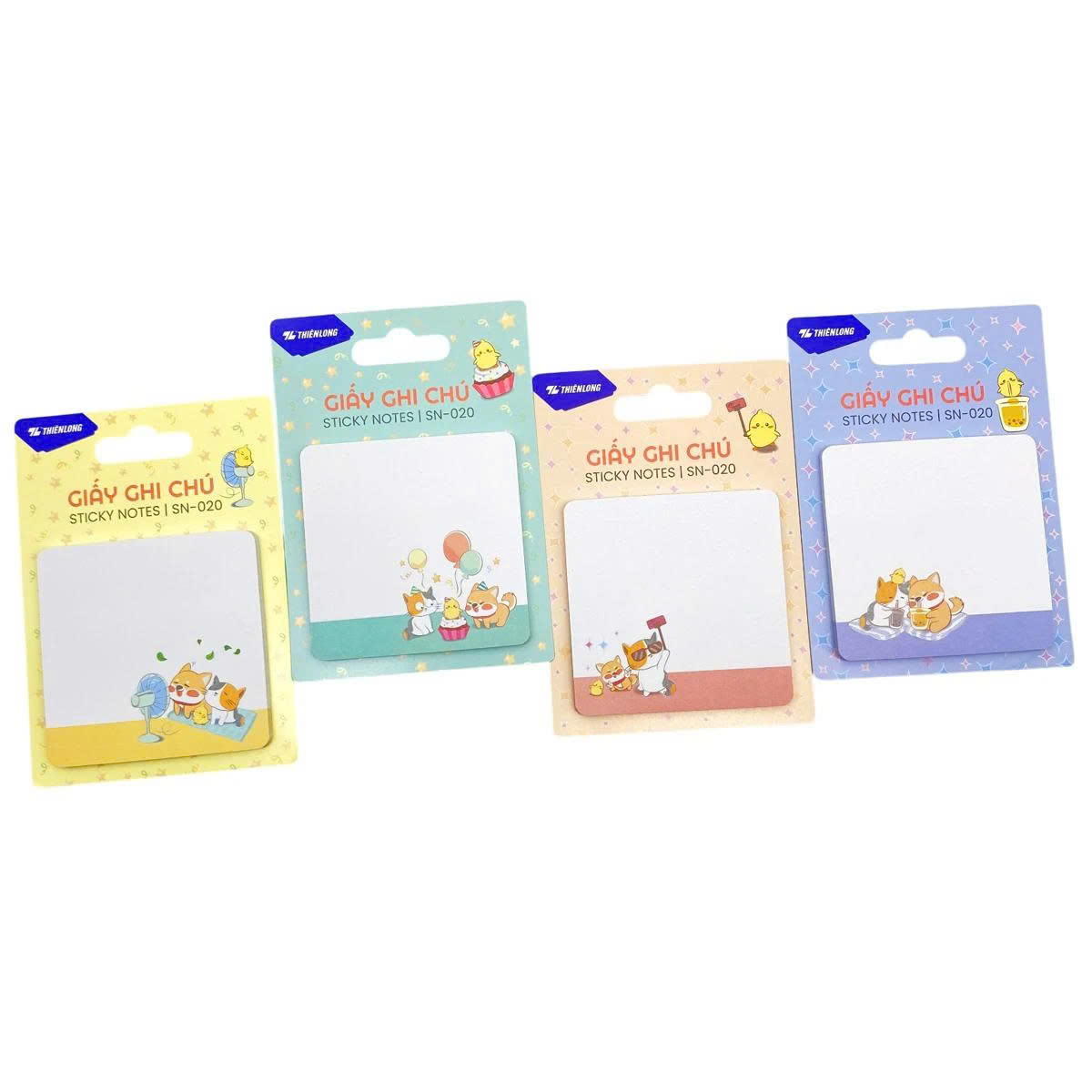 Giấy Ghi Chú Besties - 70 x 70 mm - 73 x 73 mm - Thiên Long  - Màu Ngẫu Nhiên