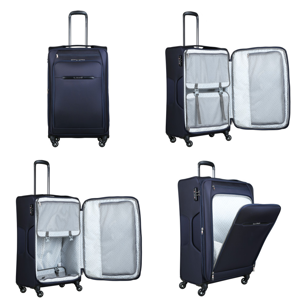Vali Kéo Vải Du Lịch SAKOS VIVIAN 6 - Size M / Ký Gửi - Khóa TSA - Chống Thấm, Trượt Nước - Hàng chính hãng
