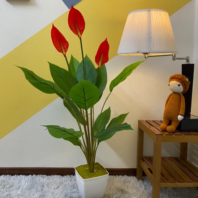 Cây lan ý giả - Size 90 cm - Cây giả, hoa lụa trang trí nhà cửa