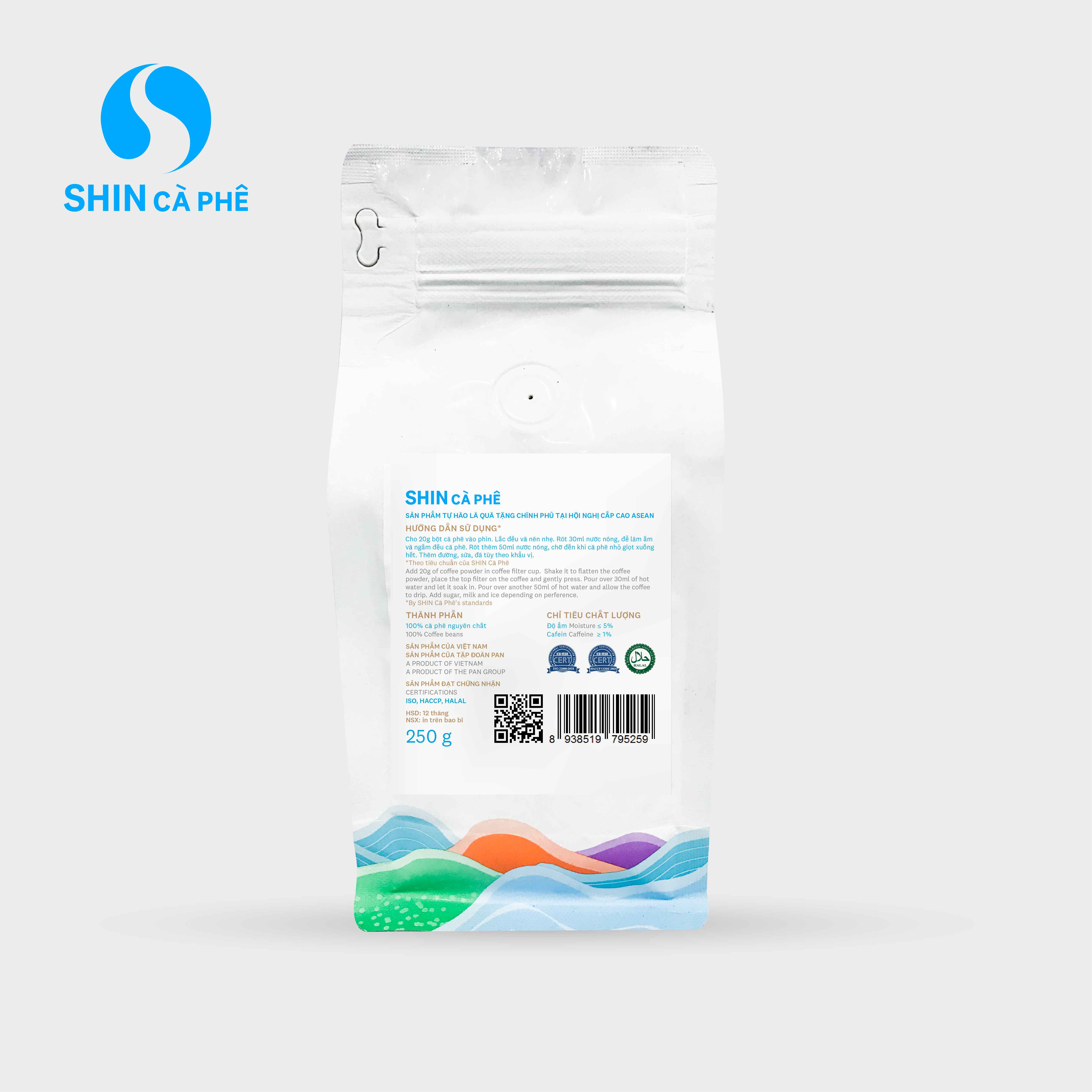SHIN Cà Phê - Sơn La Blend 250g bột - Cà phê đặc sản pha phin