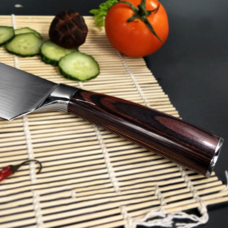 DAO BẾP THÁI LÁT USUBA THÉP DAMASCUS MÃ CDT125