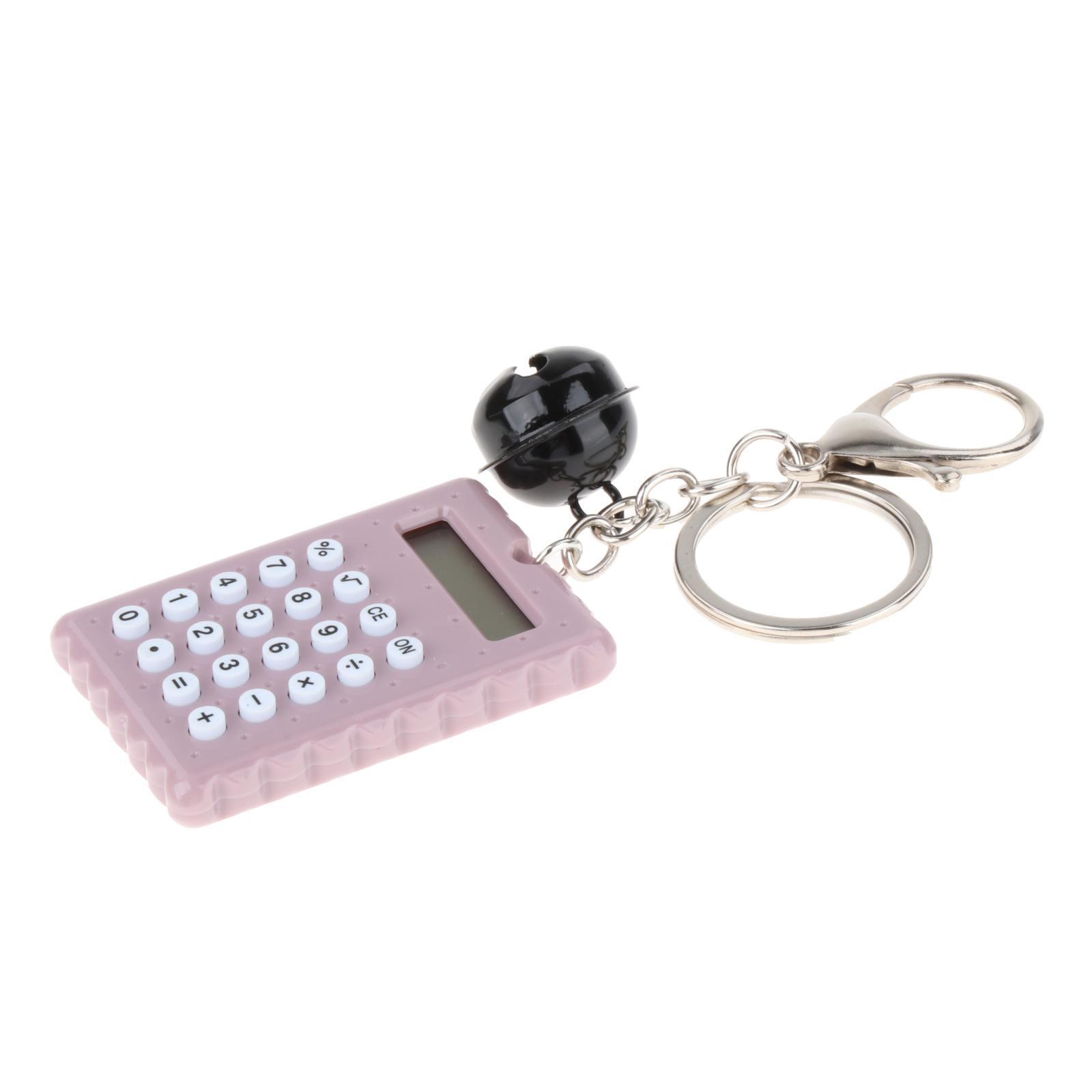 Mini Calculator 8 Display Pocket Size Portable Computer Lovely Pink