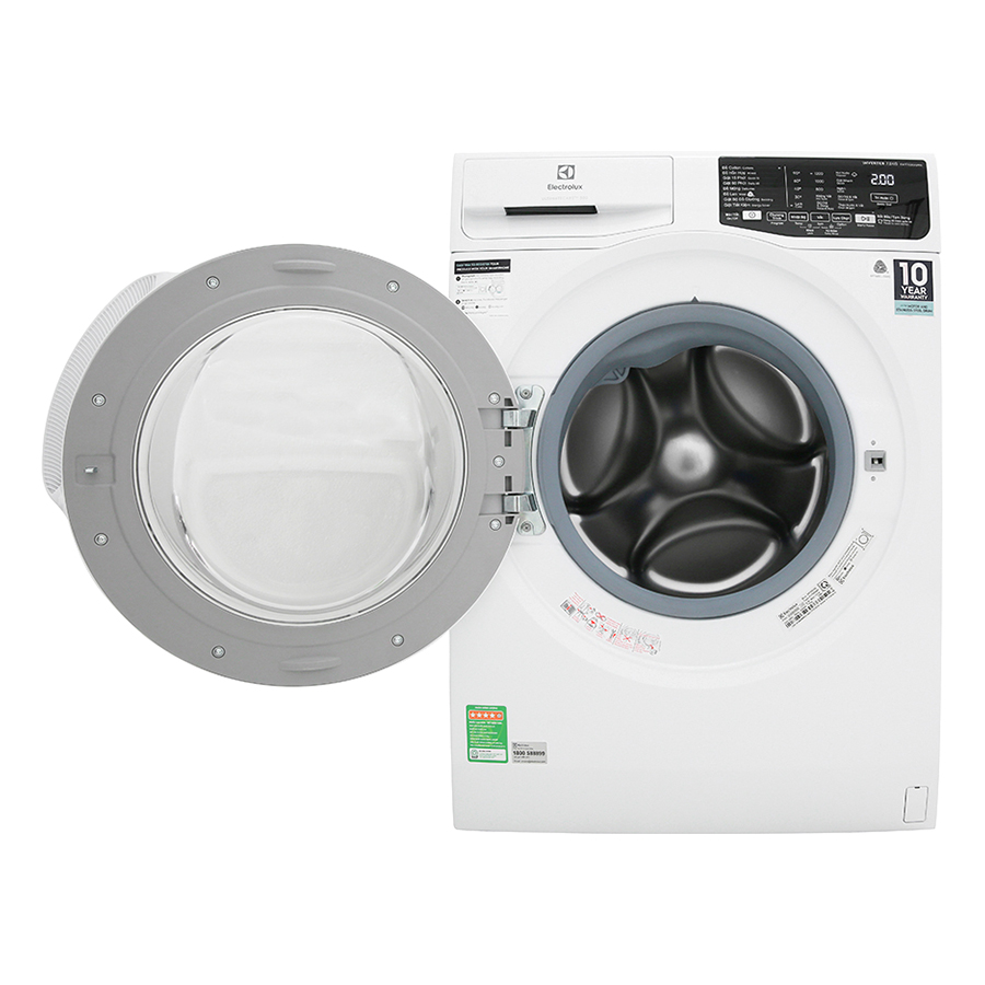 Máy Giặt Cửa Trước Inverter Electrolux EWF7525DQWA (7.5kg)-Hàng Chính Hãng
