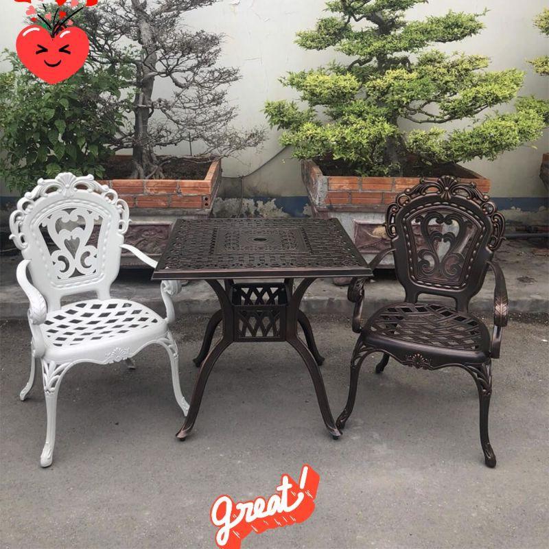 Bàn ghế sân vườn nhôm đúc cao cấp