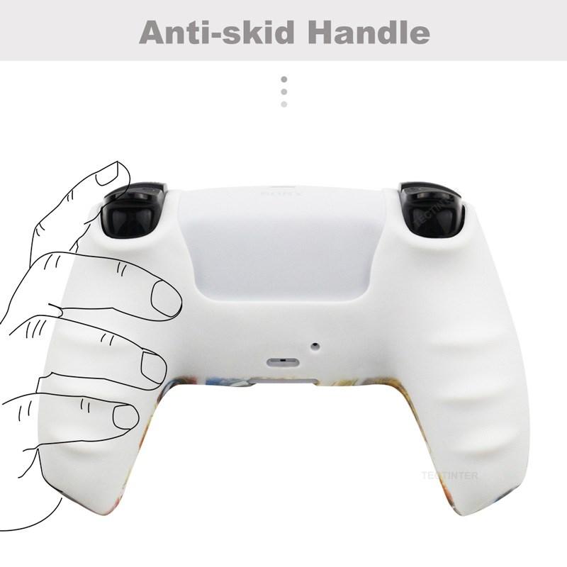 Vỏ Bảo Vệ Silicone Cho SONY Playstation 5 Dành Cho Bộ Điều Khiển Phụ Kiện PS5 Vỏ Cao Su Cho Cần Điều Khiển PS5 Nút Thumb Grip Caps Màu sắc: chống trượt-Octopus