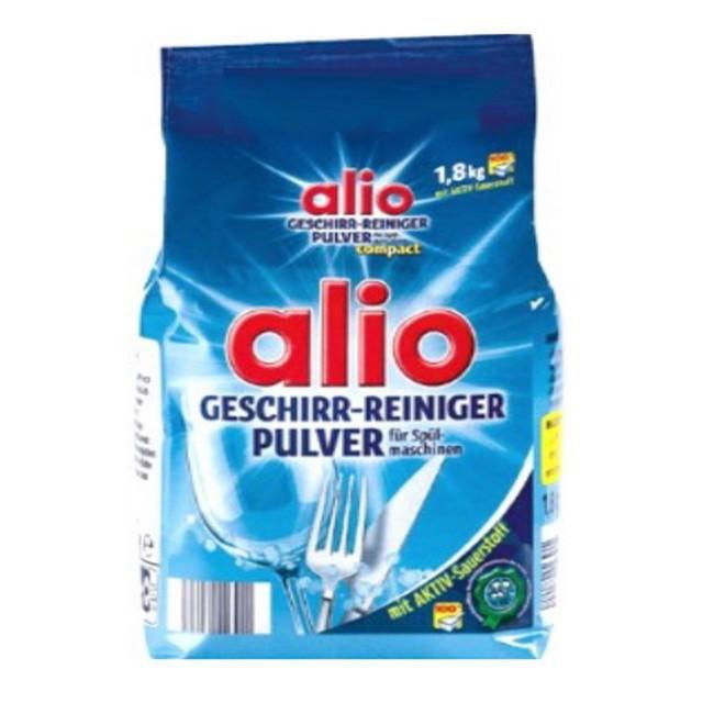 Bột rửa chén bát Alio 1.8kg nhập từ Đức.Tặng que thử nước cứng