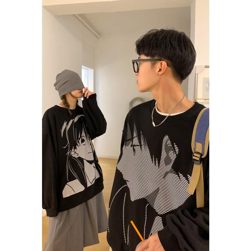 Combo Áo đôi Sweater Manga phong cách Ulzzang Hàn Quốc tay dài CoolZ C020