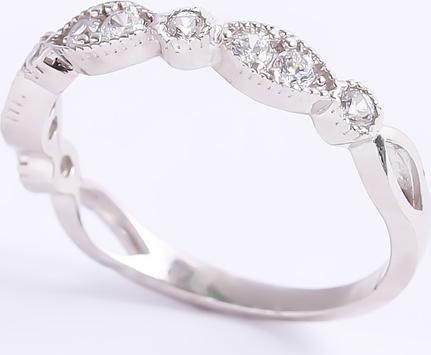 Nhẫn bạc đính đá xuyến chi nữ cao cấp Gix Jewel N27