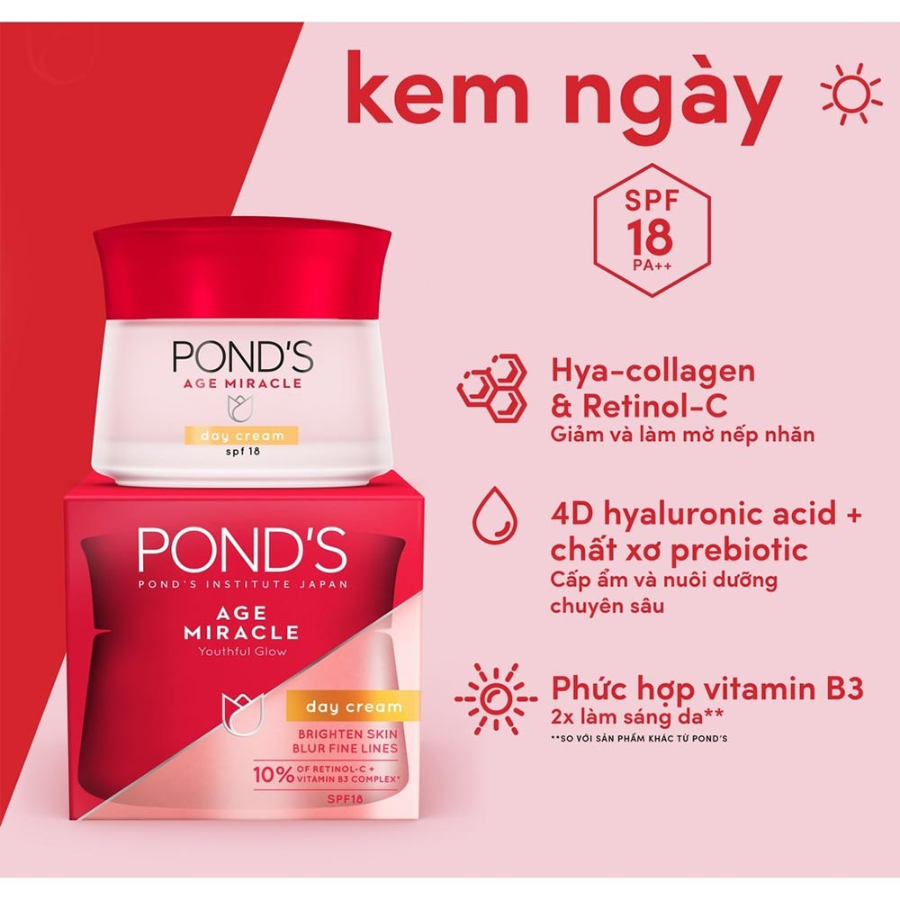 Kem Dưỡng Da Pond's Age Miracle Ban Ngày
