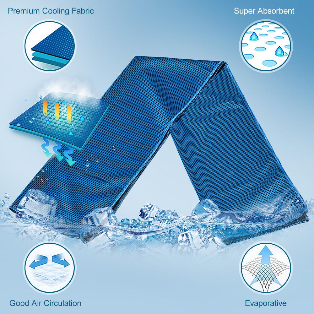 2 Gói Khăn Làm Mát, Mềm Mại, Thoáng Khí