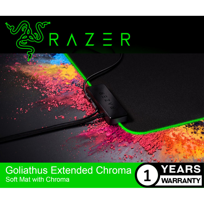 Tấm lót chuột Razer Goliathus Chroma Extended-Soft Mat-Chroma_Mới, hàng chính hãng