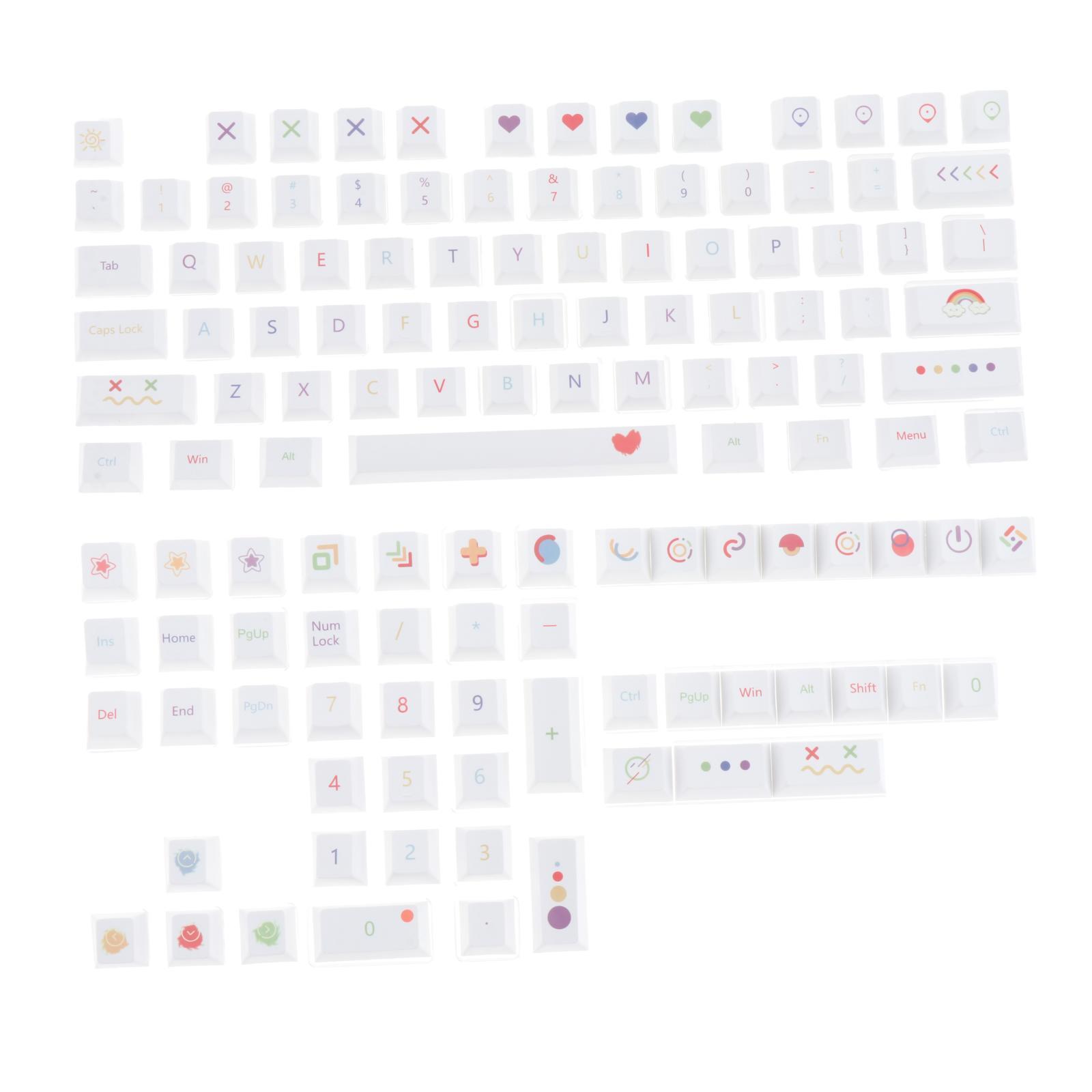 PBT 126 Keys   DIY for  Switch Gaming Keyboard
