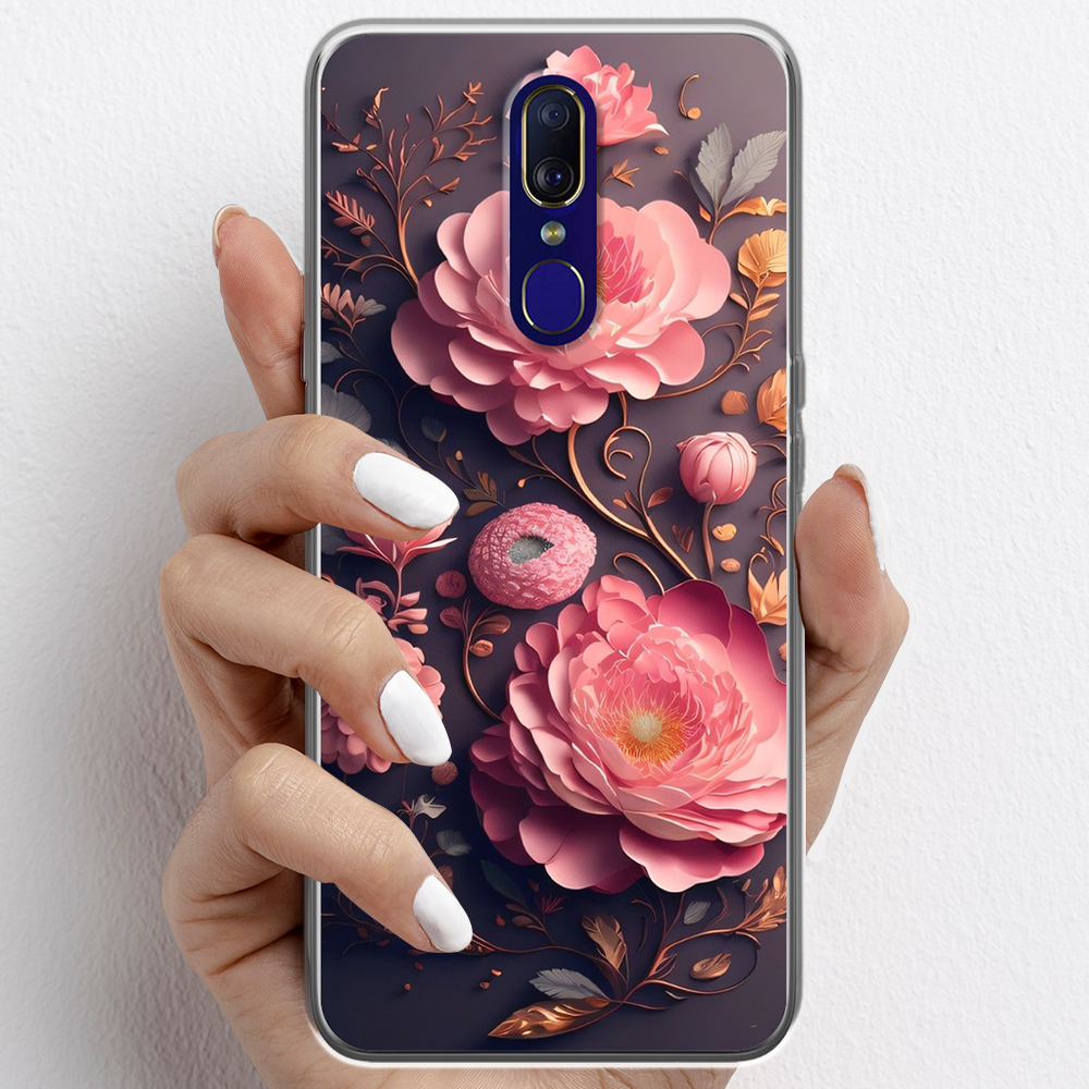Ốp lưng cho Oppo F11, Oppo F11 Pro nhựa TPU mẫu Hoa hồng