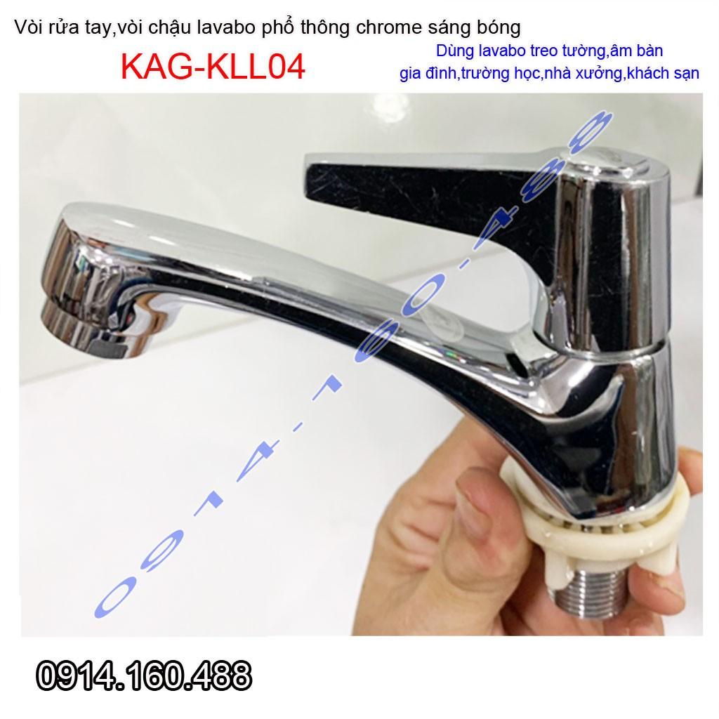 Vòi lavabo lạnh rửa mặt tay vuông gạt chome bóng nước mạnh sử dụng tốt siêu bền