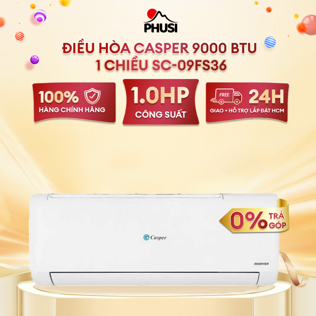 SC-09FS36 - MÁY LẠNH CASPER SC-09FS36 - Không Inverter - Hàng chính hãng