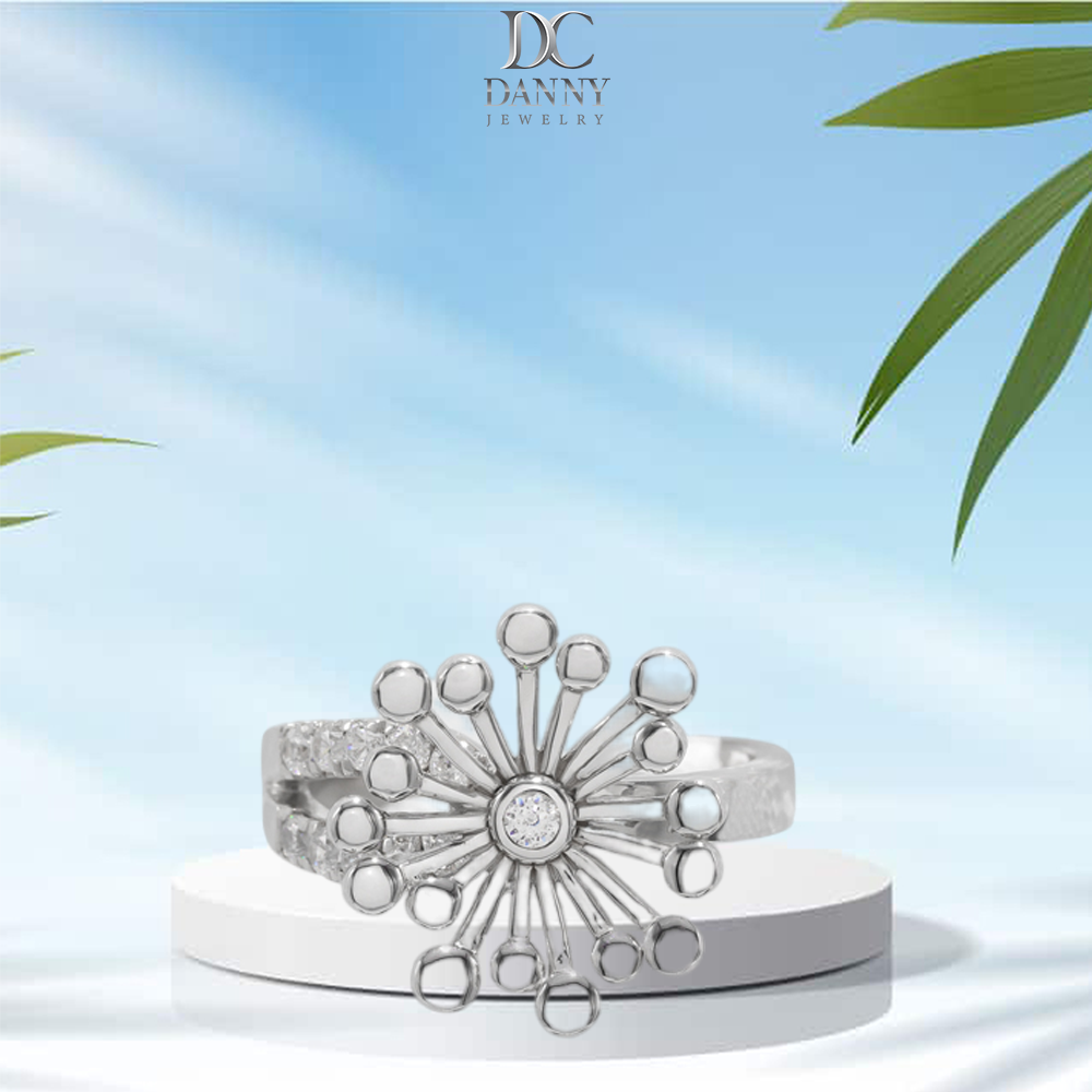 Nhẫn Nữ Bạc 925 Danny Jewelry Xi Bạch Kim Đính Đá CZ KI4GZ028 - Ni 12