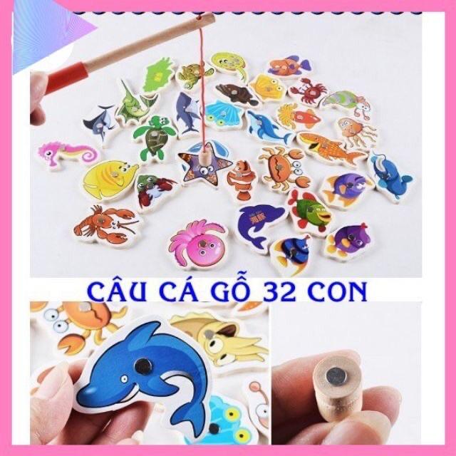 Bộ Đồ Chơi Câu Cá Bằng Gỗ