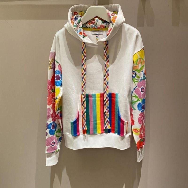 Áo Hoodie Tay Dài In Hoa Thời Trang Màu Sắc
