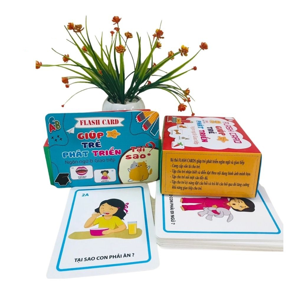 Bộ thẻ Flashcard 300 câu hỏi và trả lời giúp trẻ phát triển tư duy, ngôn ngữ và giao tiếp