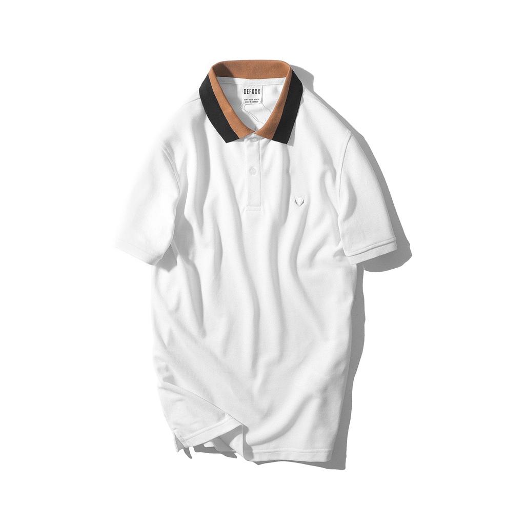 Áo thun POLO nam DF phối bo cổ thêu logo PLDF | LASTORE MENSWEAR