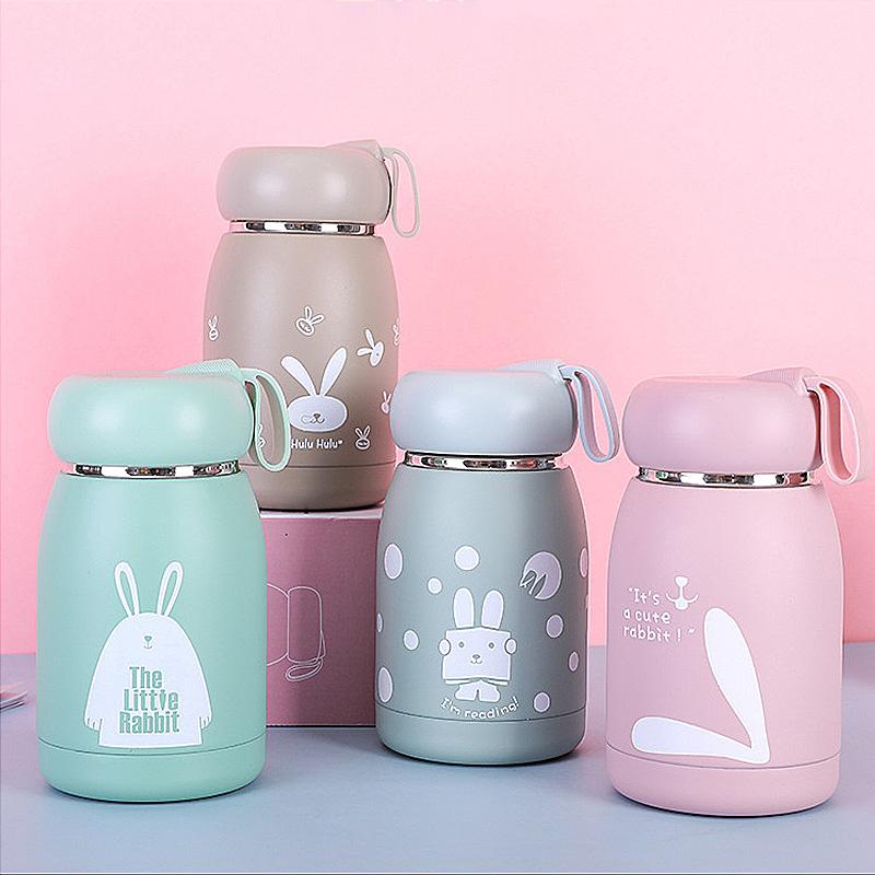320ML Mini Hoạt Hình Bình Giữ Nhiệt Trẻ Em Học Sinh Dễ Thương Nhiệt Cốc Tập Uống Inox Bụng Ly Di Động Nhiệt Thermocup Dành Cho Trẻ Em
