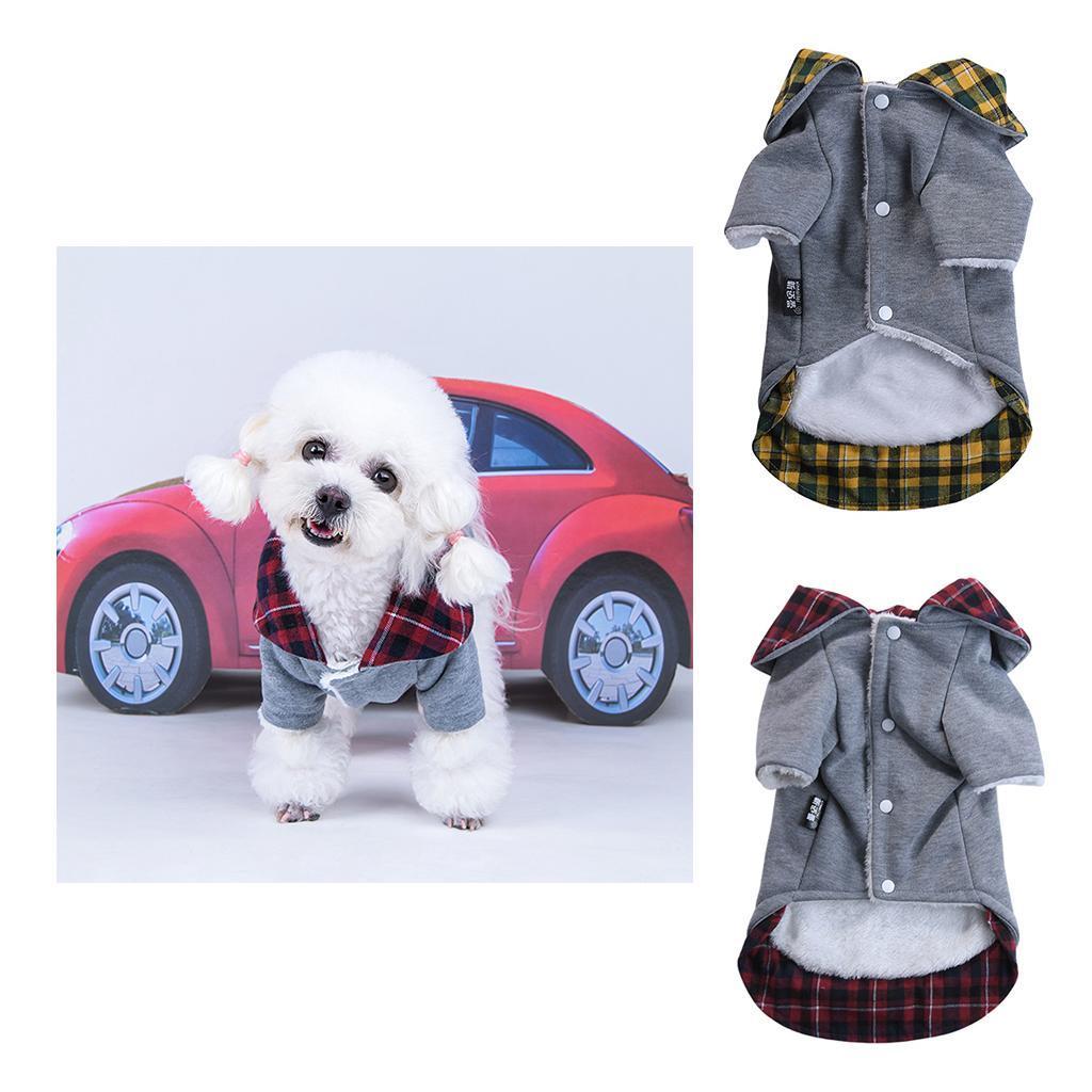Dog Autumn Winter Warm Cotton Coat For Small Medium Dogs Puppies