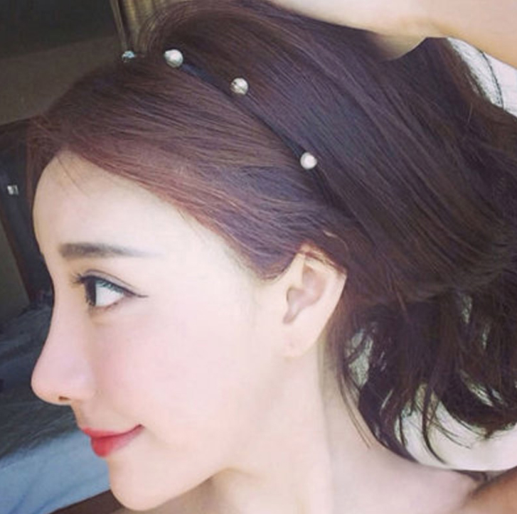 Bờm cài tóc nữ đính hạt thưa dễ thương