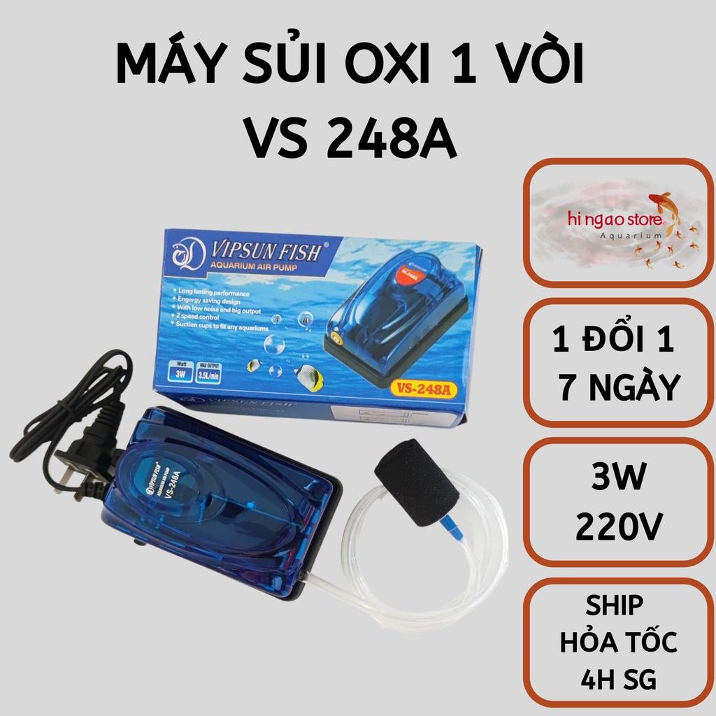 [MUA 1 TẶNG 5] Máy Sủi Khí Oxi, Máy Sục Khí Oxi, Máy Bơm Khí Oxi VIPSUN FISH - Phụ kiện cá cảnh - Hingaostore.