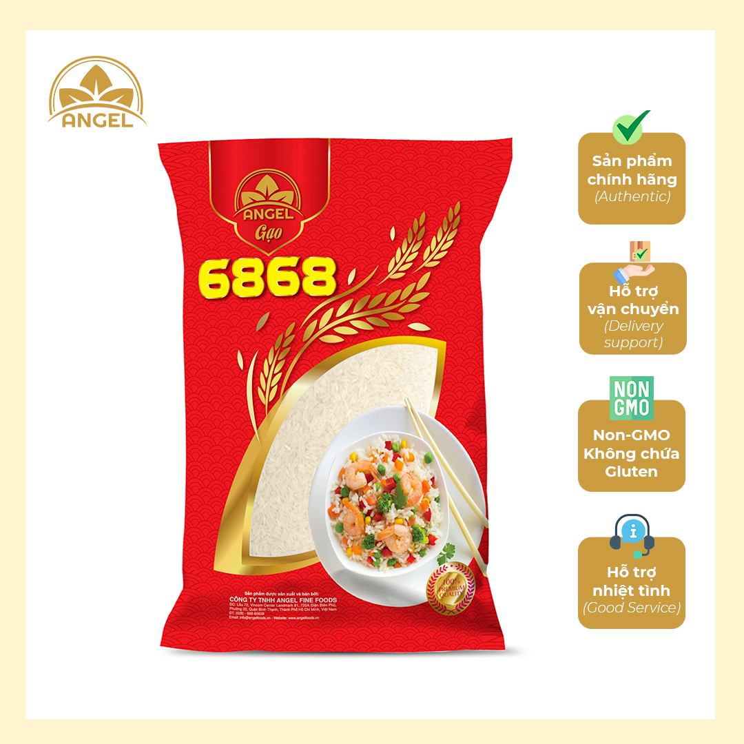 COMBO Gạo Trắng 6868 5KG + 5KG